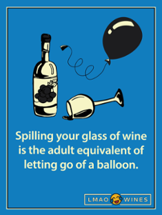 Spilling your wine